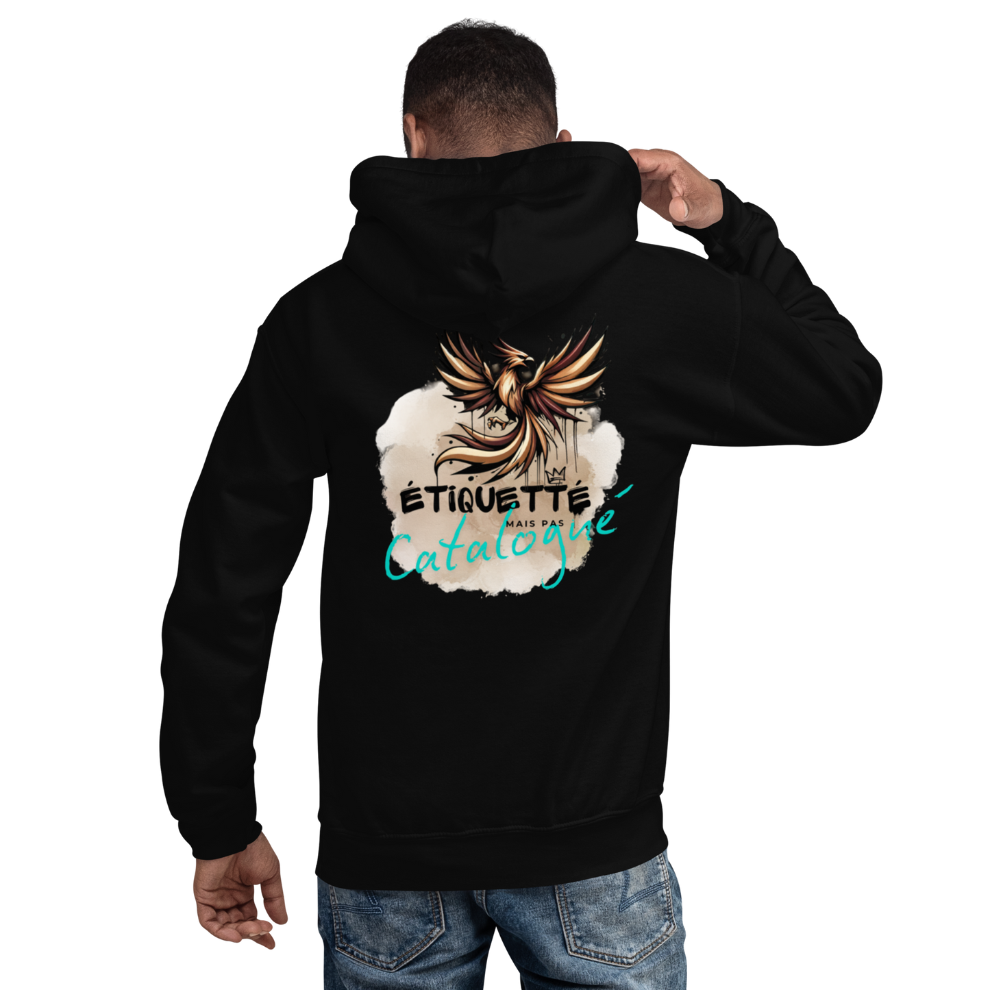 Sweat à capuche "étiquetté"